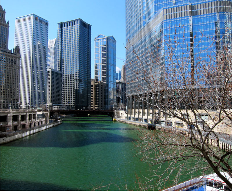 Chicago River, March 19, 2013 © 2013 Celia Her City