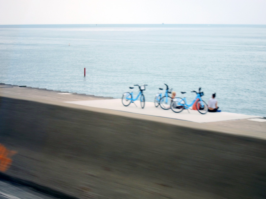 Bicycles, blue © 2013 Celia Her City