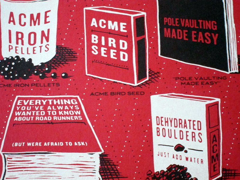 Detail of Rob Loukotka's Acme Corporation poster