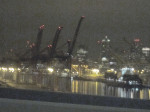 Them (Enormous cranes of Seattle Harbor at night), © 2013 Celia Her City
