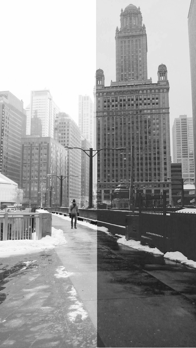 Cold weather Chicago (35 East Wacker), © 2014 Celia Her City