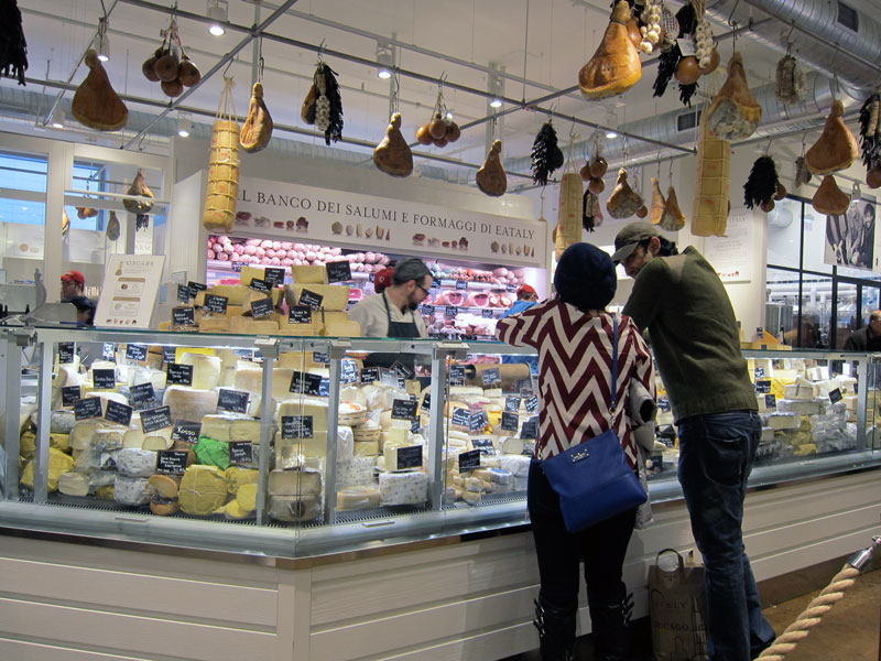 Eataly meat and cheese counter, Chicago