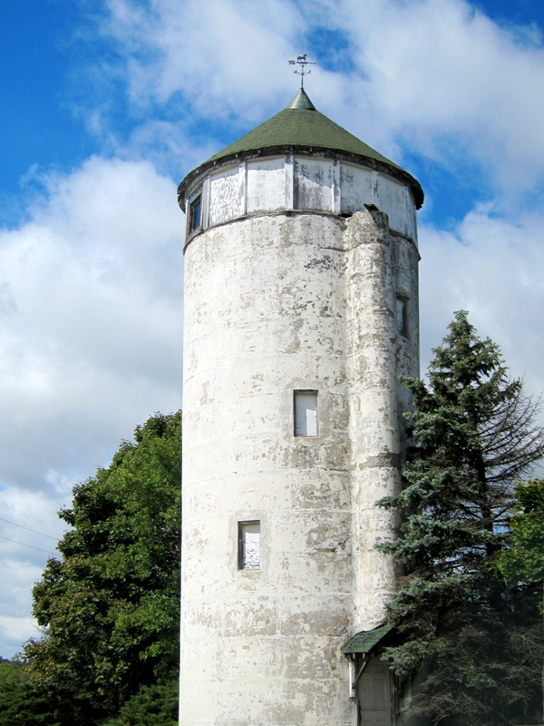 An old-world watchtower