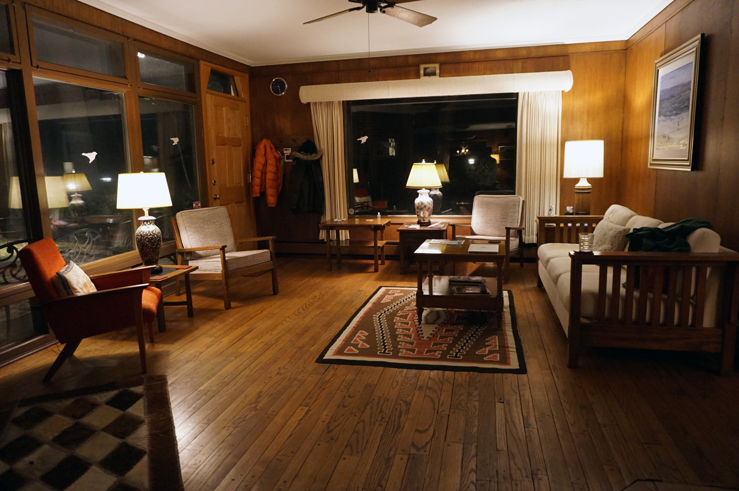 Wooden living room